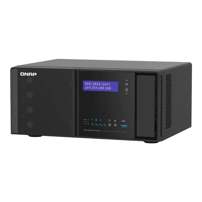 QNAP QGD-3014-16PT - Commutateur - intelligent - 16 x 10 - 100 - 1000 (PoE+) + 2 x SFP Gigabit com... (QGD-3014-16PT-8G)_1